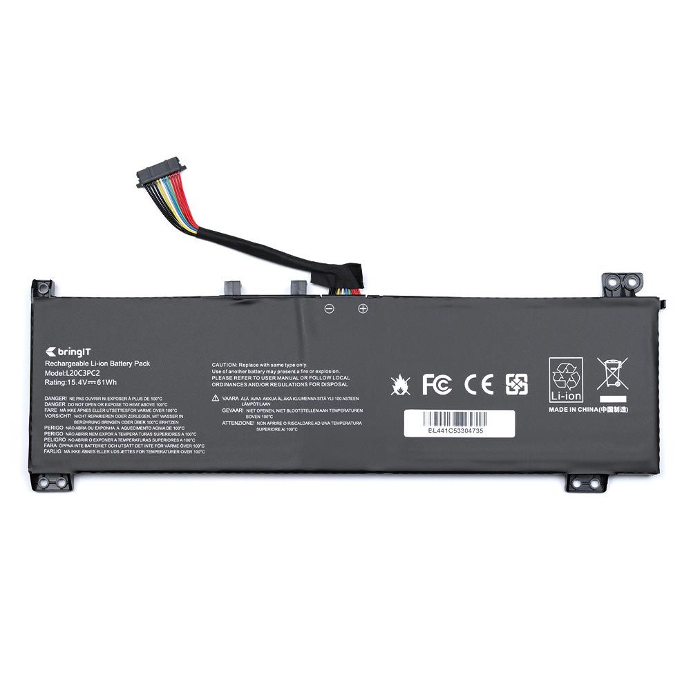 Bateria para Notebook Lenovo Legion 5 15ACH6H-82JU00L5SB 15.4V 4000mAh com recarga inteligente e 12 meses de garantia