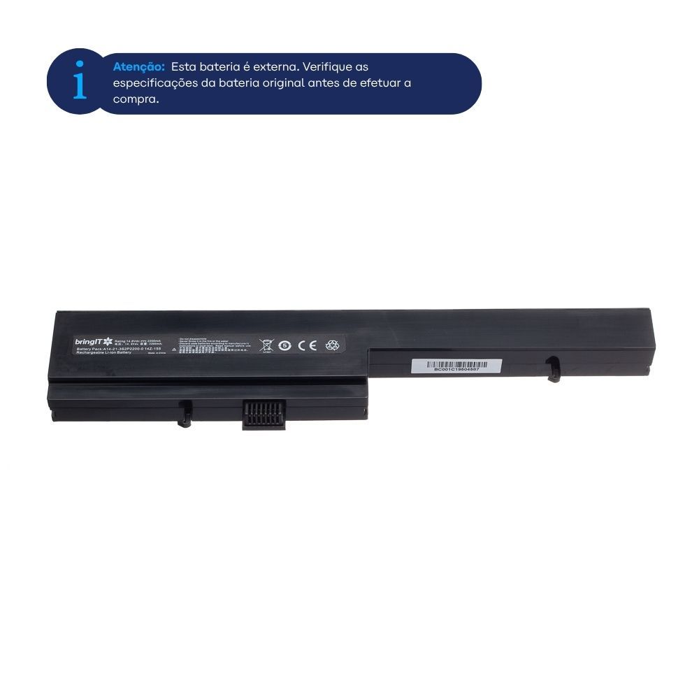 Bateria para Notebook Positivo Premium 3100 14.8V 2000mAh