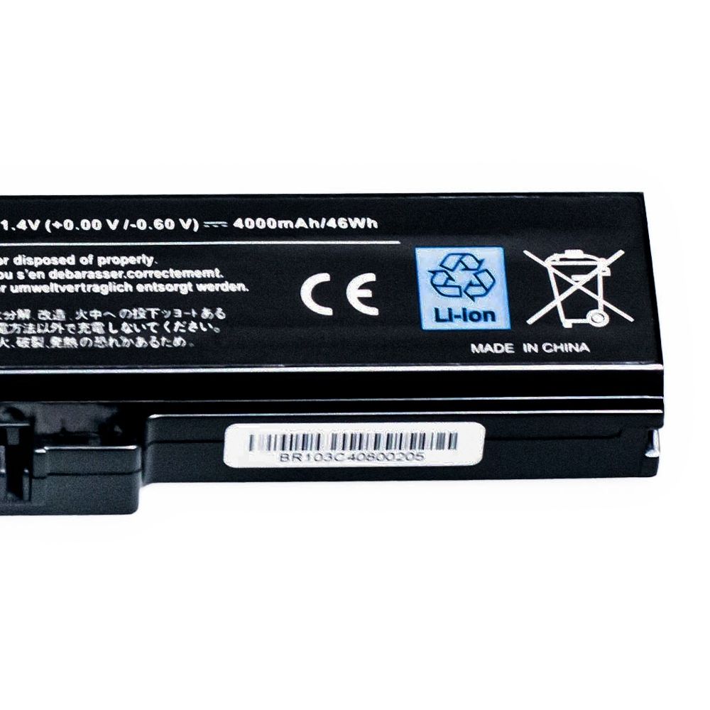 Bateria para Notebook compatível com o Toshiba Satellite A660-15J, 10.8 V 4000 mAh, com recarga inteligente e 12 meses de garantia.