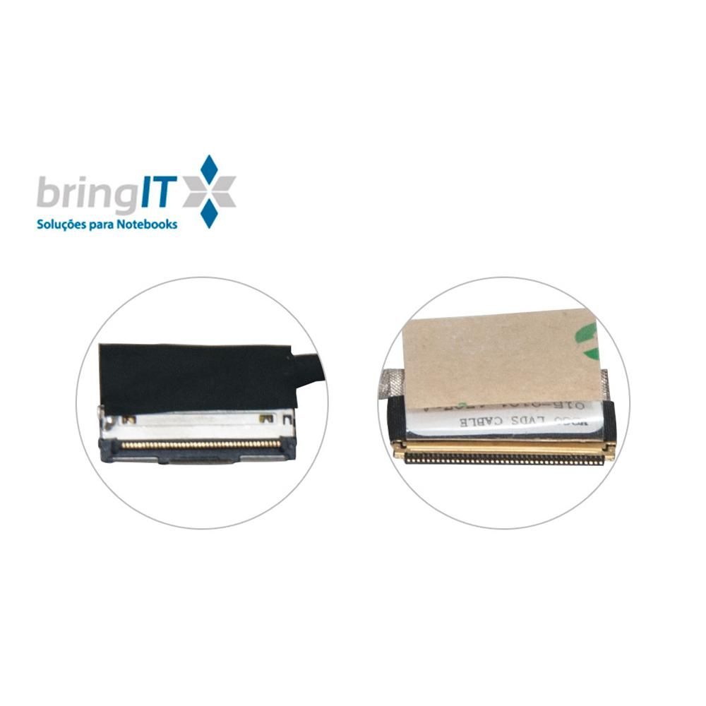 Cabo Flat para Notebook Sony Vaio VPC-EA36FM 015-0101-1507_A, 40 Pinos, indicado para restaurar a qualidade da imagem da sua tela e 3 meses de garantia.