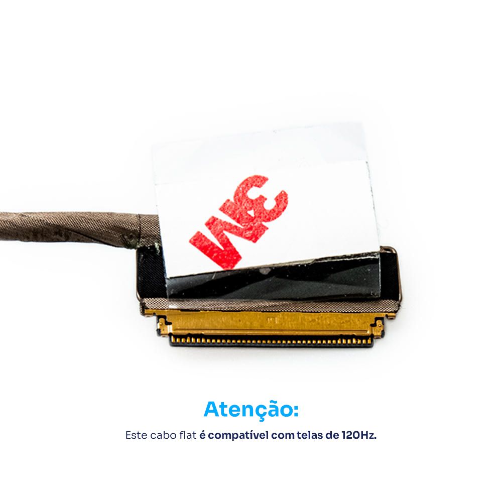 Cabo Flat para Notebook Dell Latitude 5500 40 Pinos indicado para restaurar a qualidade da imagem da sua tela e 3 meses de garantia