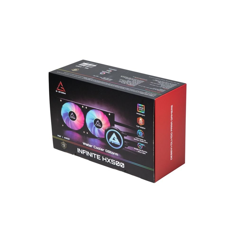 Water Cooler GStorm Infinite HX500 ARGB 240mm Preto