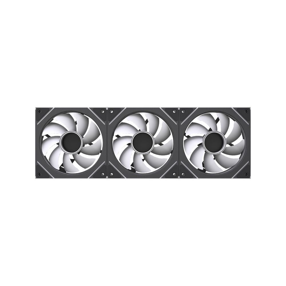 Kit com 3 Fans GStorm Frost 120mm ARGB PWM Preto