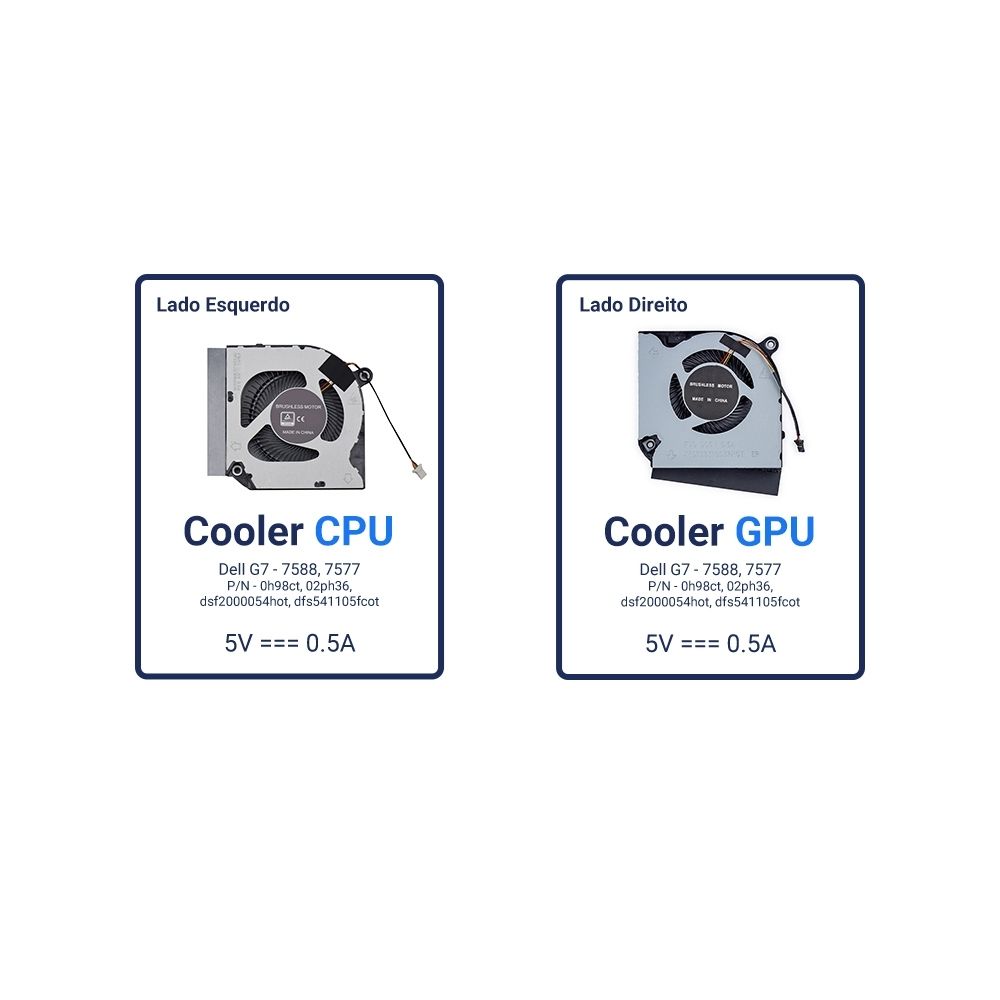 Cooler para Notebook Part Number DC28000QDF0