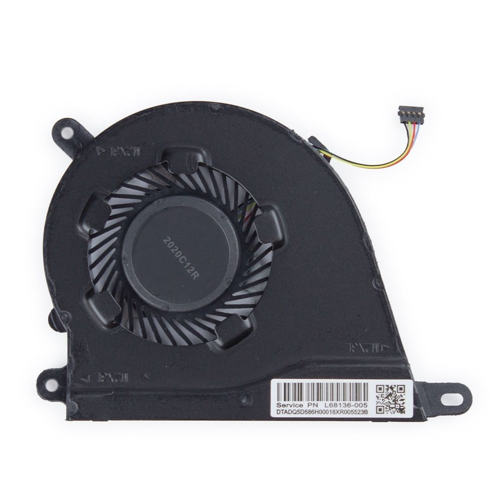 Cooler para Notebook HP 15-DY, interno 5V 0.5A 4 vias, para manter o notebook na temperatura ideal e 3 meses de garantia.