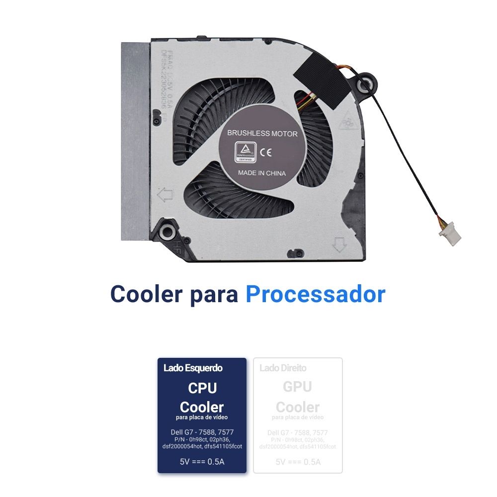 Cooler para Notebook Acer Aspire Nitro 5 AN515-55-59T4