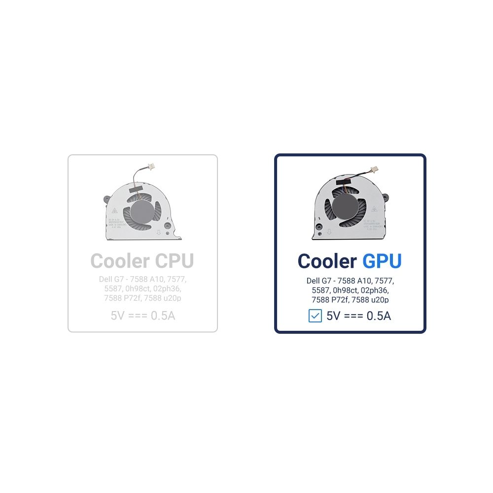 Cooler para Notebook Dell Gamer G7-7577 Gpu