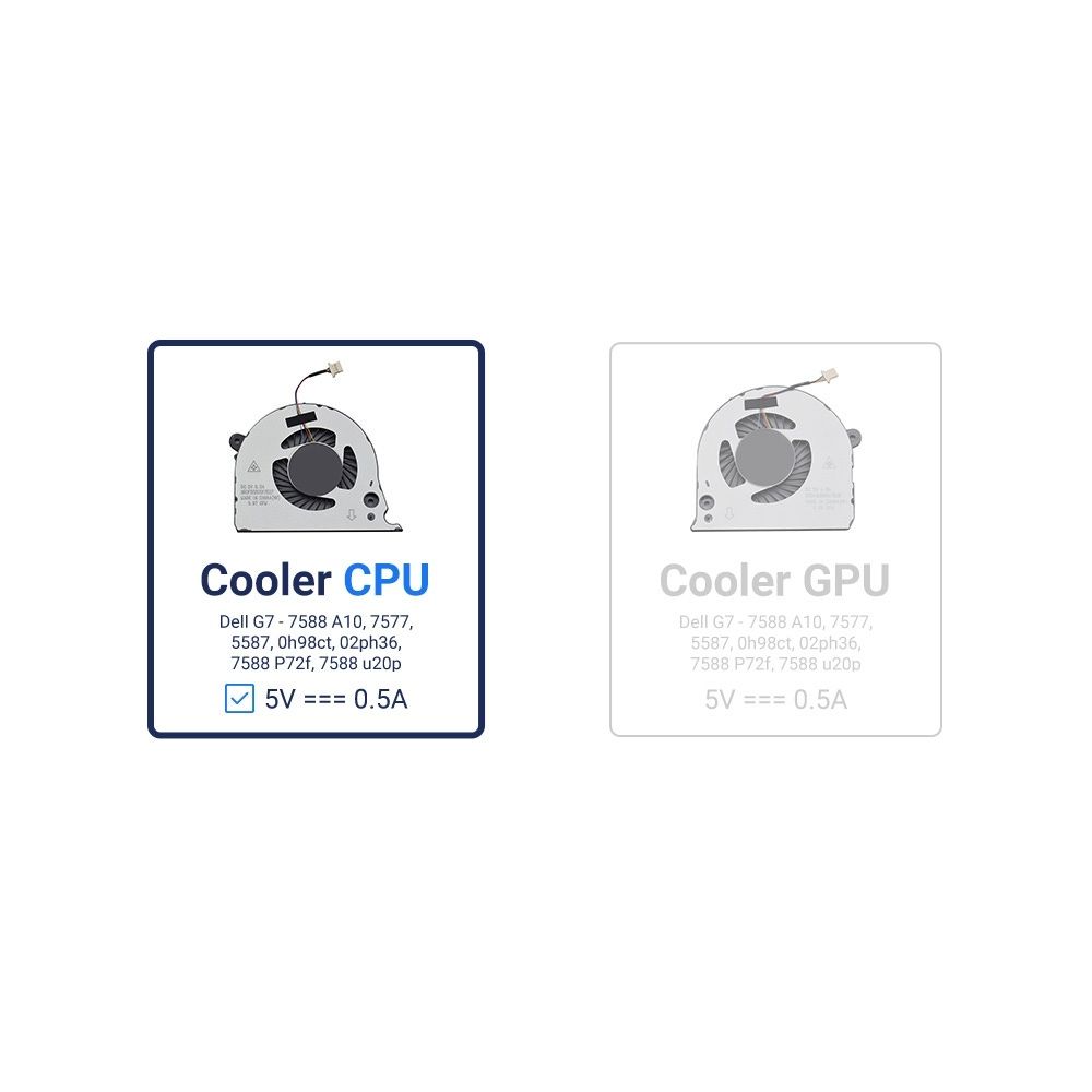 Cooler para Notebook Dell Gamer G7-7577 Cpu