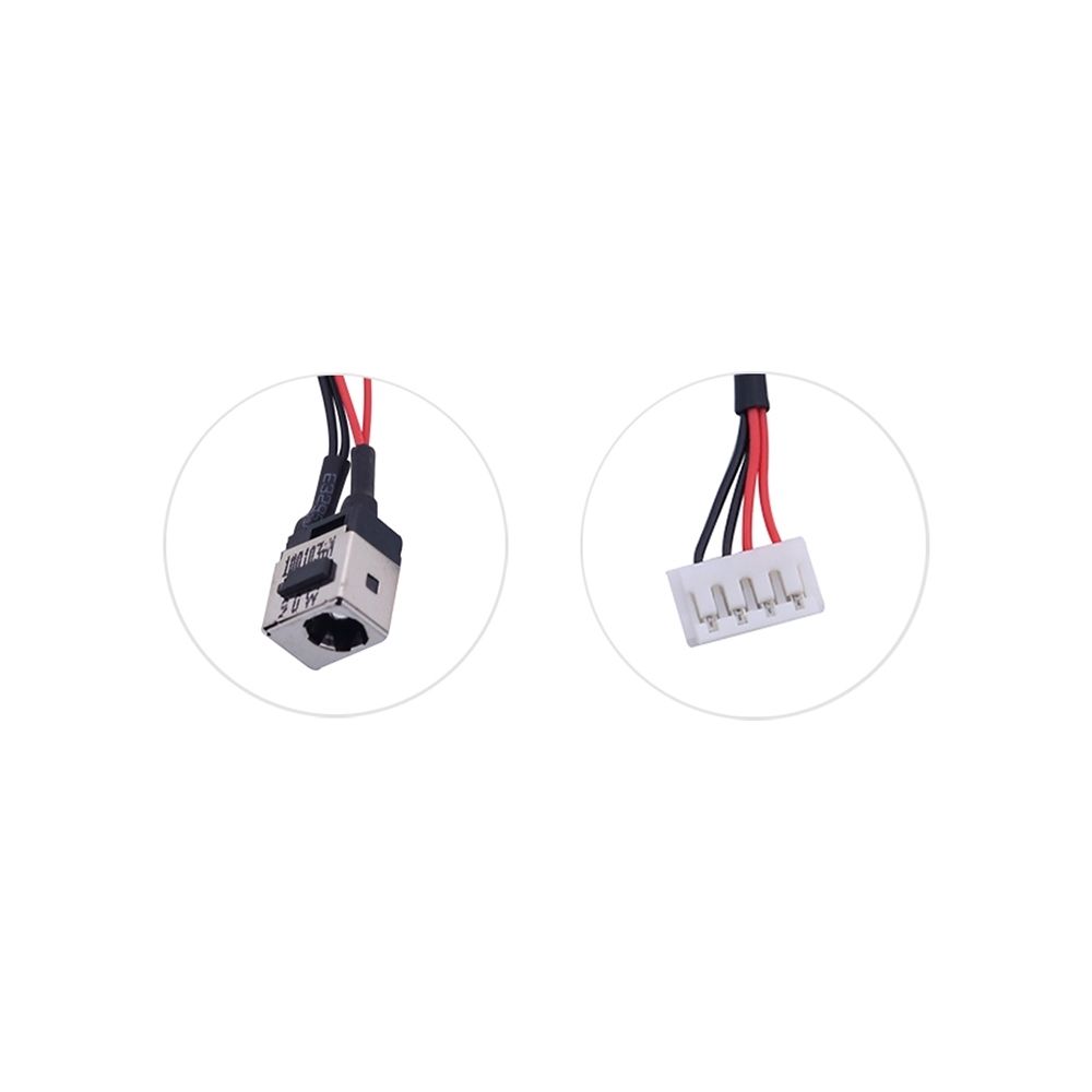 DC Jack para Notebook CCE Onix 545B, 5.5mm x 2.5mm Com Cabo, assegura uma recarga estável e eficiente e 3 meses de garantia.
