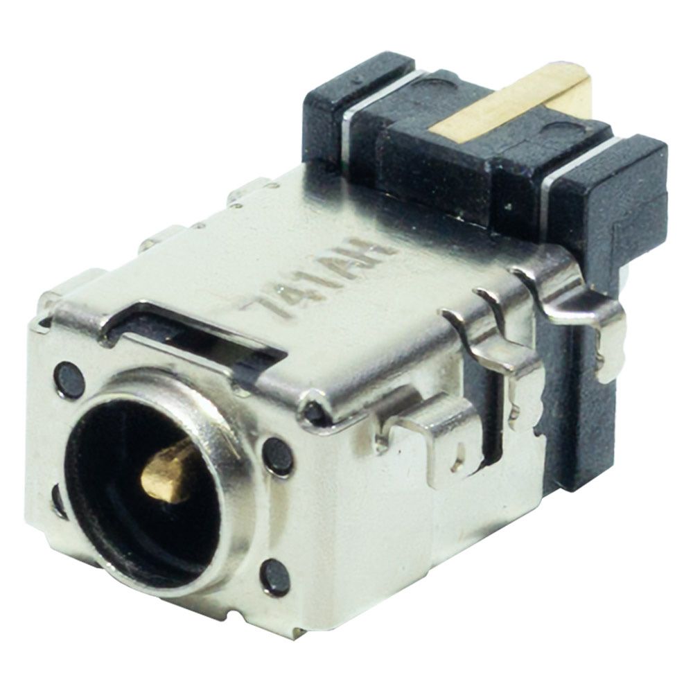 DC Jack para Notebook Asus X515JA-EJ1045T, 4.0mm x 1.35mm Sem Cabo, assegura uma recarga estável e eficiente e 3 meses de garantia.