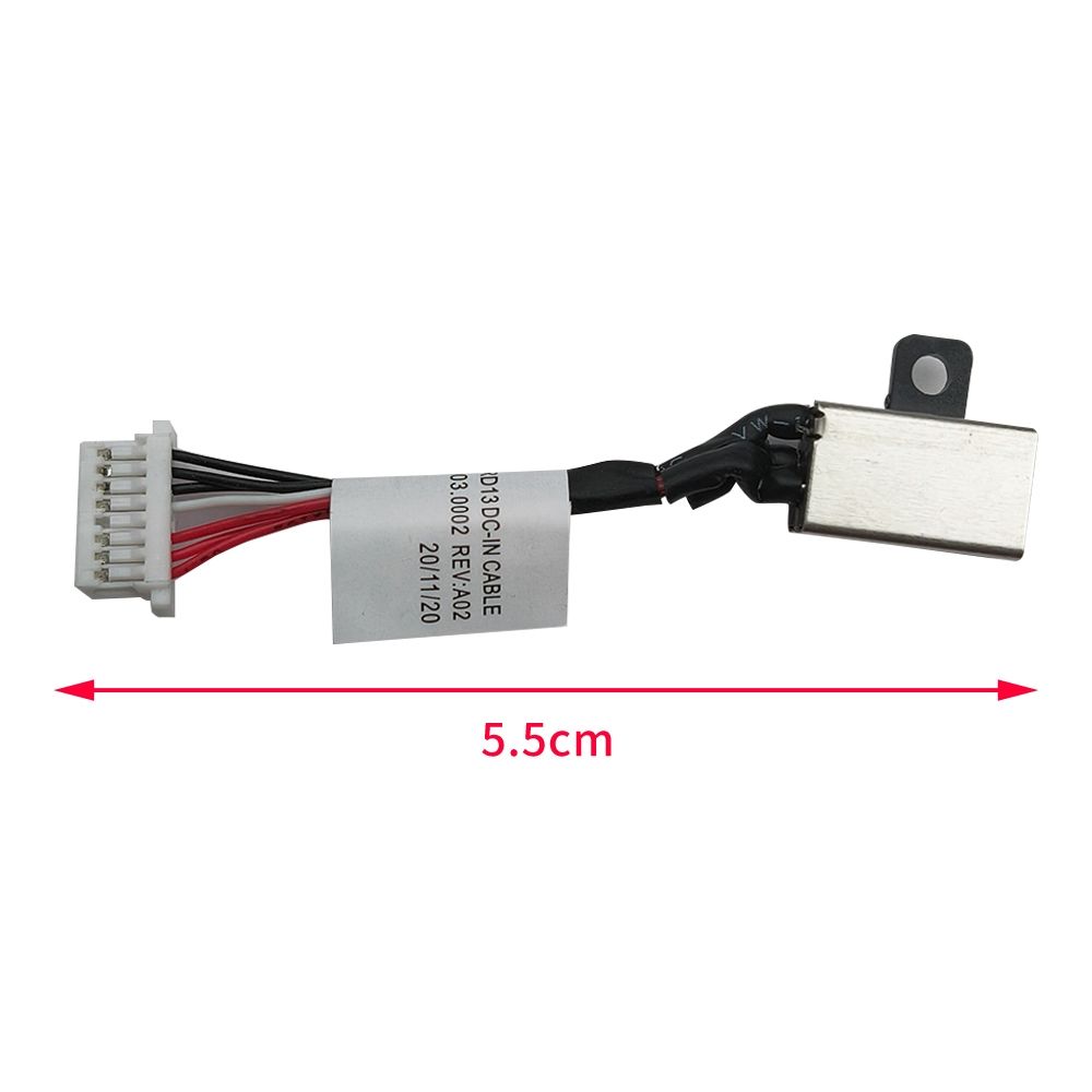 DC Jack para Notebook Dell Inspiron 13 7378, 7.4mm x 5.0mm Com Cabo, assegura uma recarga estável e eficiente e 3 meses de garantia.