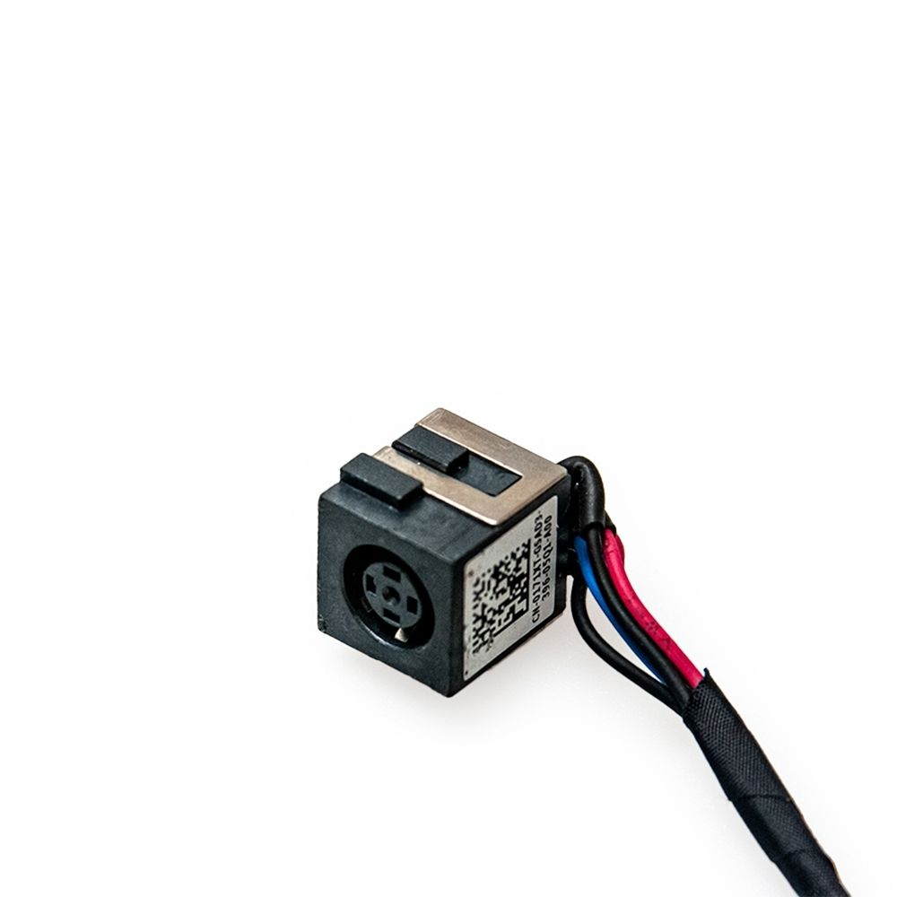 DC Jack para Notebook Dell P28G001, 7.4mm x 5.5mm Com Cabo, assegura uma recarga estável e eficiente e 3 meses de garantia.