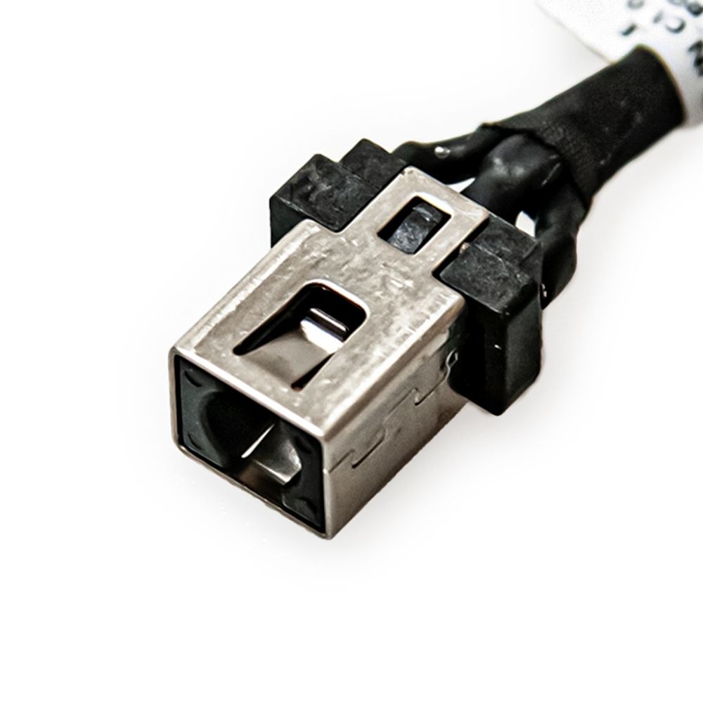 DC Jack para Notebook compatível com Part Number 5C10N67714, 4.0mm x 1.7mm Com Cabo, assegura uma recarga estável e eficiente e 3 meses de garantia.