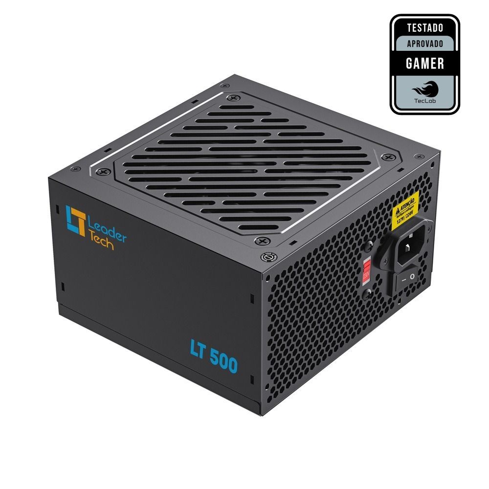 Fonte de Alimentação LeaderTech ATX 500W LT-500W Bivolt Preto