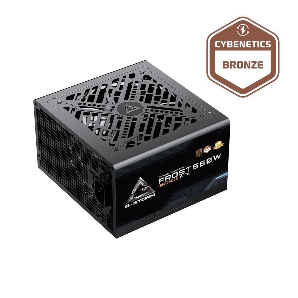 Fonte de Alimentação GStorm Frost ATX 3.1 550W Cybenetics Bronze
