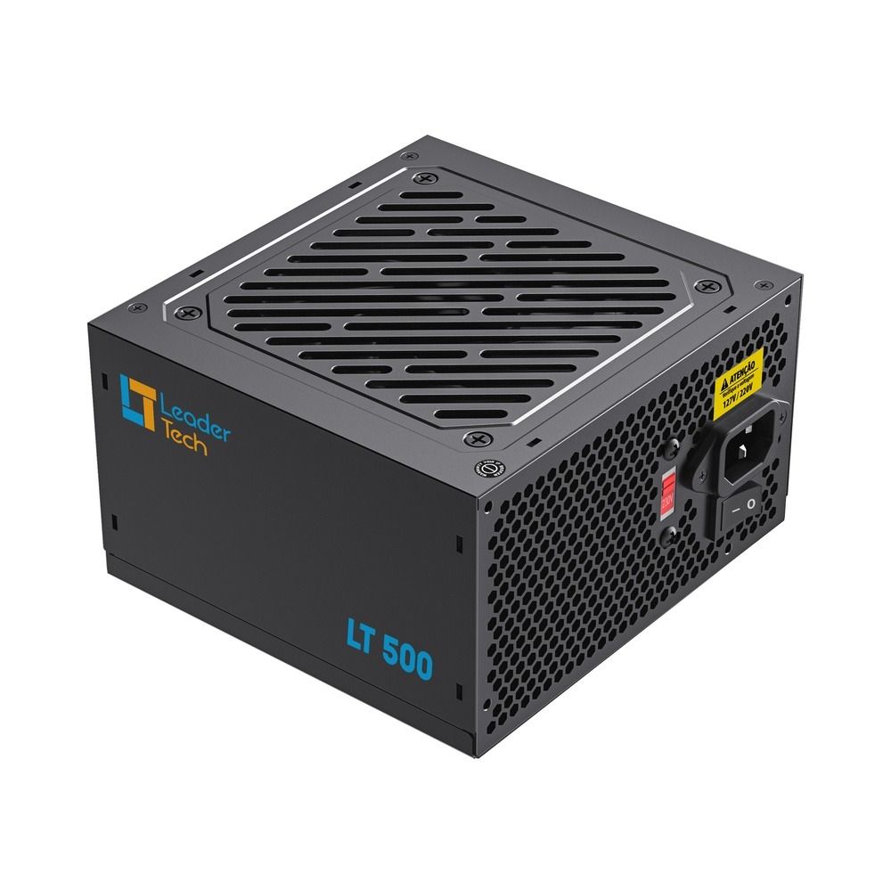 Fonte de Alimentação LeaderTech ATX 500W LT-500W Bivolt Preto