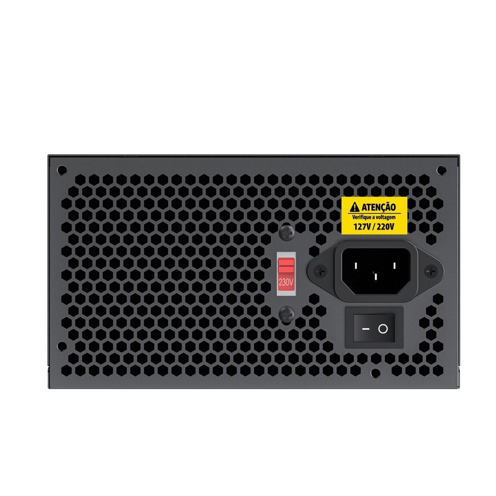 Fonte de Alimentação LeaderTech ATX 600W LT-600W Bivolt Preto