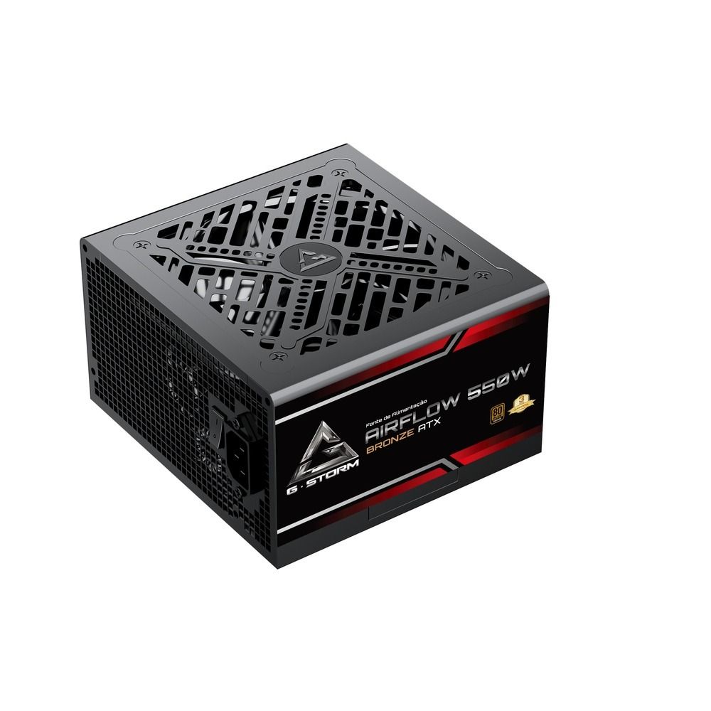 Fonte de Alimentação GStorm Airflow ATX 550W 80 Plus Bronze