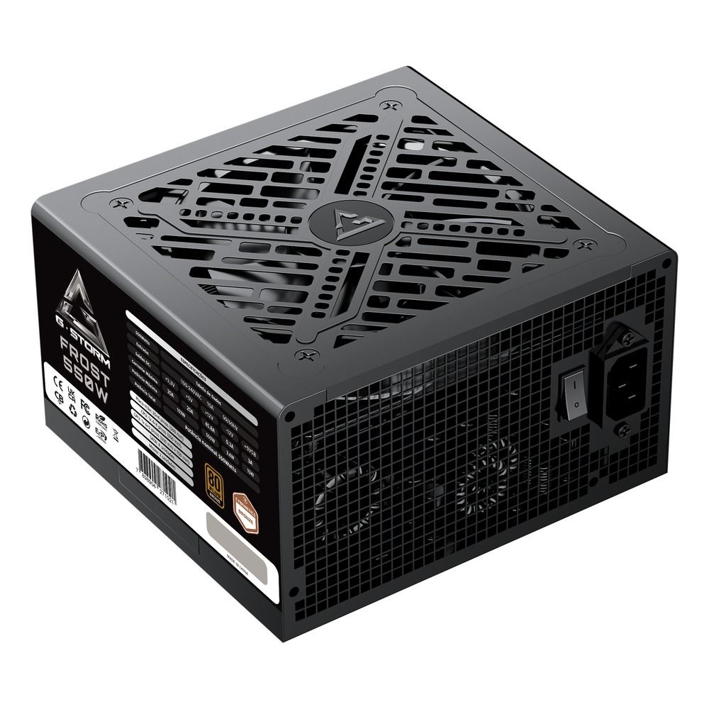Fonte de Alimentação GStorm Frost ATX 3.1 550W Cybenetics Bronze