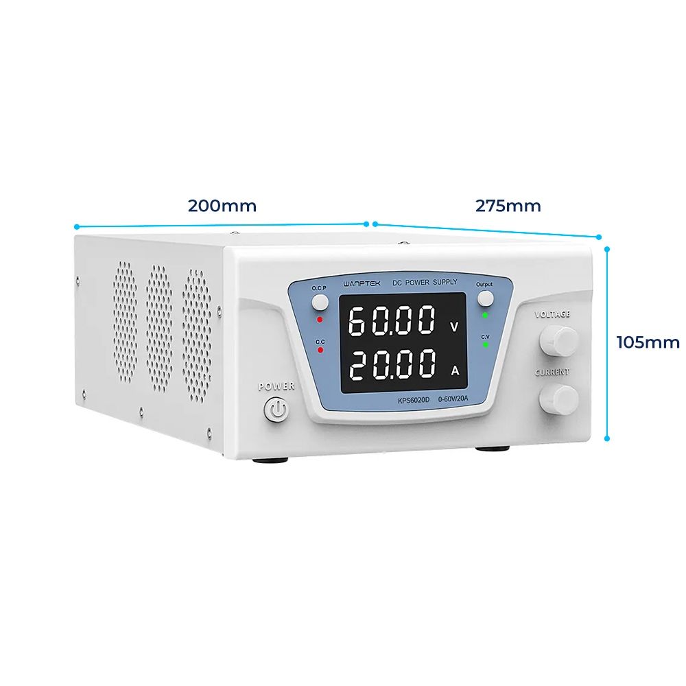 Fonte de Bancada Wanptek KPS6020D 60V 20A 1200W