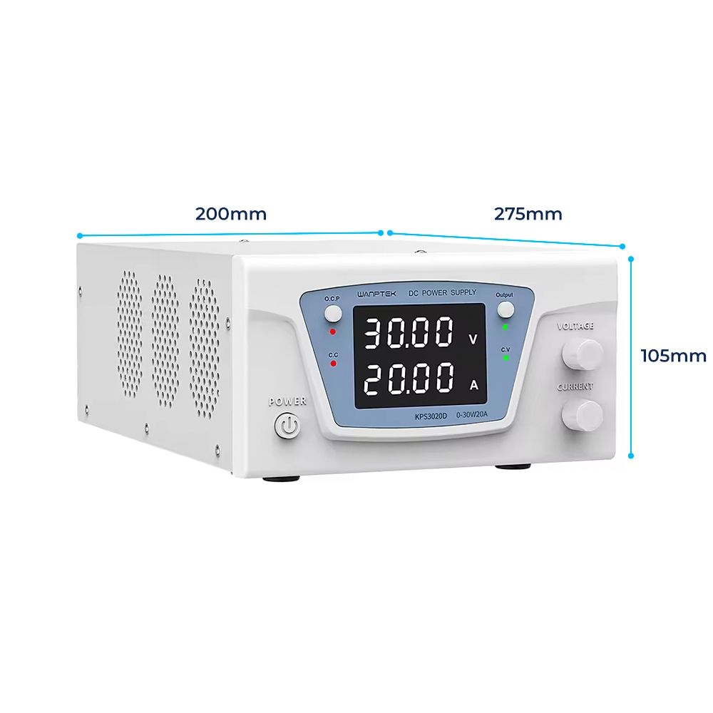Fonte de Bancada Wanptek KPS3020D 30V 20A 600W