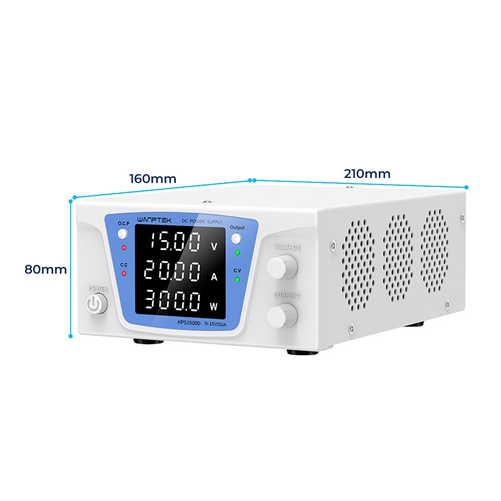 Fonte de Bancada Wanptek KPS1520D 15V 20A 300W