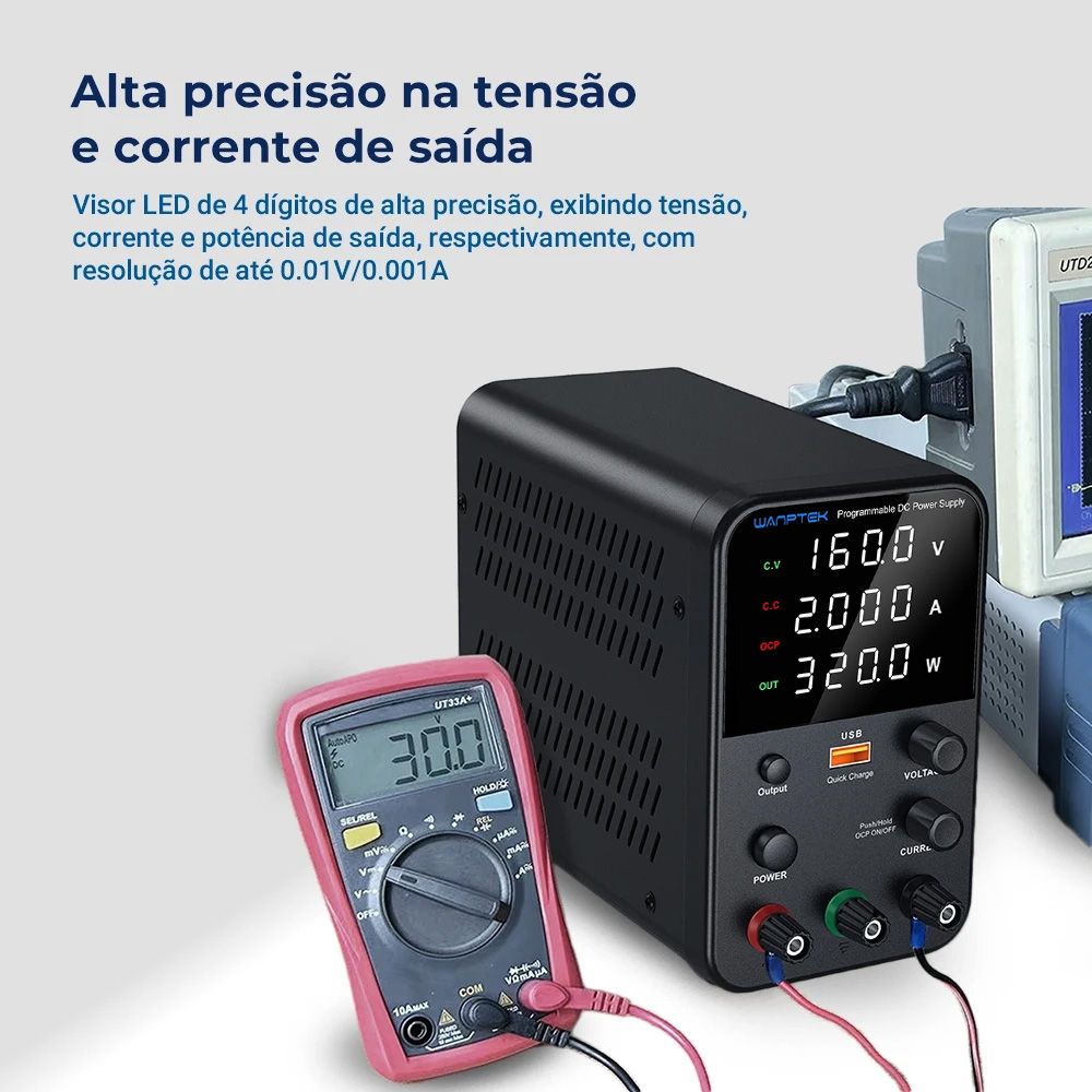 Fonte de Bancada Wanptek WPS1602H 160V 2A 320W