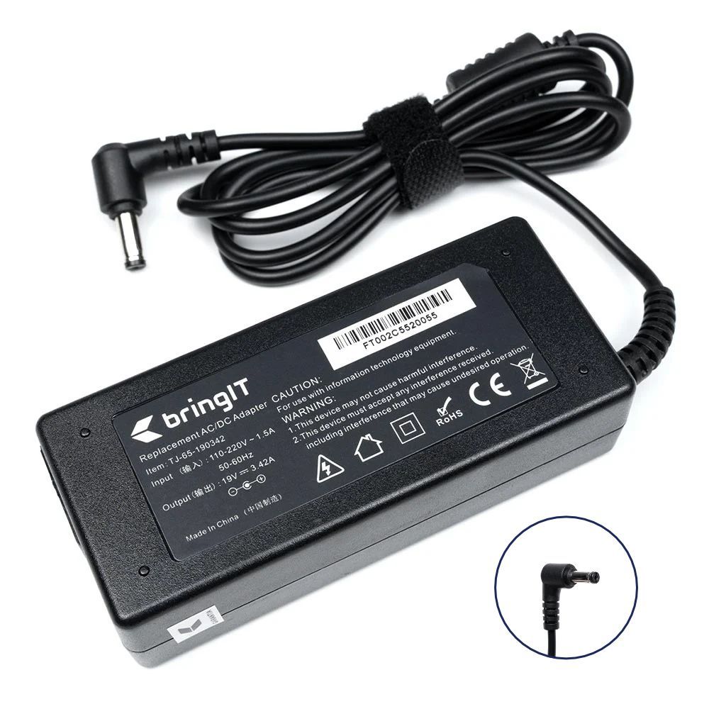 Fonte Carregador para Notebook Acer Aspire ES1-411 19V 3.42A 65W 5.5mm x 1.7mm