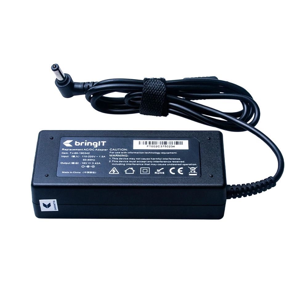 Fonte Carregador para Notebook Positivo Unique S2110 5.5mm x 1.7mm 19V 3.42A 65W