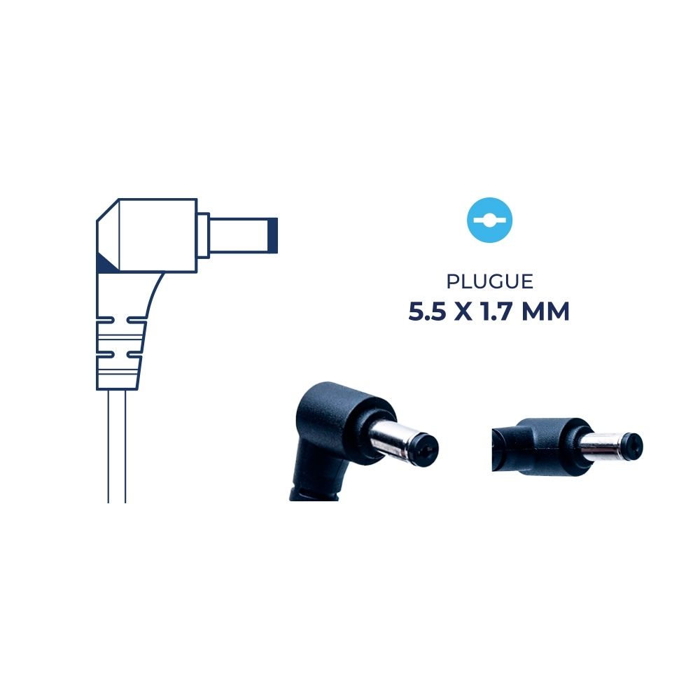 Fonte Carregador para notebook Positivo Premium N8145, 19 V 4.74 A 90 W 5.5 mm x 1.7 mm, proteção reforçada e garantia de 36 meses.