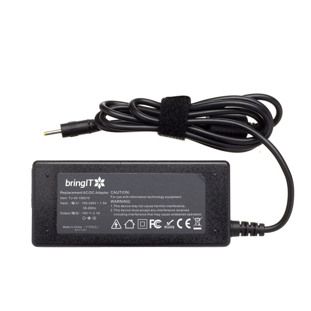 Fonte Carregador para notebook Asus Eee Pc 1025C, 19 V 2.1 A 40 W 2.315 mm x 0.7 mm, proteção reforçada e garantia de 36 meses.