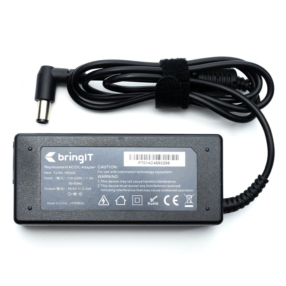 Fonte Carregador para Notebook Dell Inspiron N5110 19.5V 3.34A 65W 7.4mm x 5.0mm proteção reforçada e garantia de 36 meses