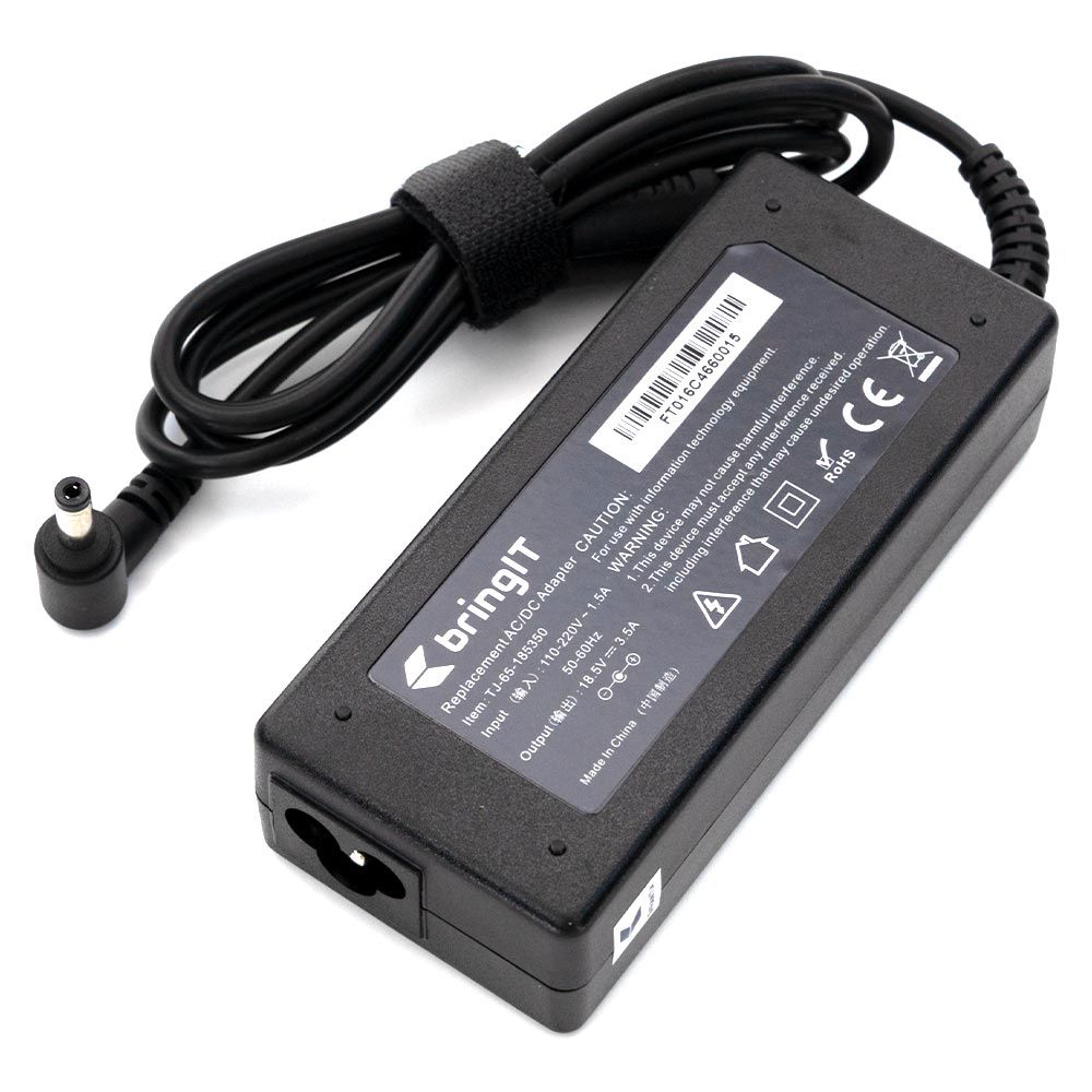 Fonte Carregador para Notebook Hp Part Number 380467-001 18.5V 3.5A 65W 4.8mm x 1.7mm