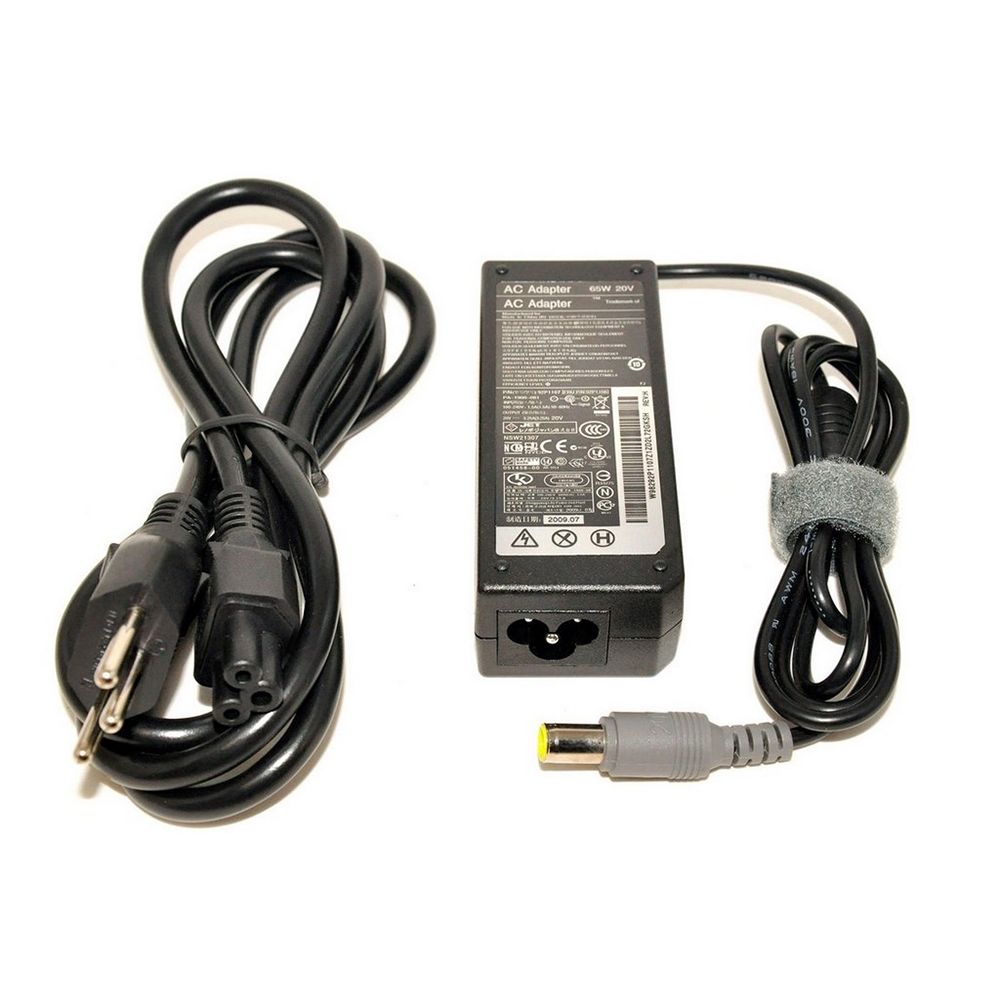 Fonte Carregador para notebook Lenovo Thinkpad Z61E, 20 V 3.25 A 65 W 7.9 mm x 5.5 mm, proteção reforçada e garantia de 36 meses.