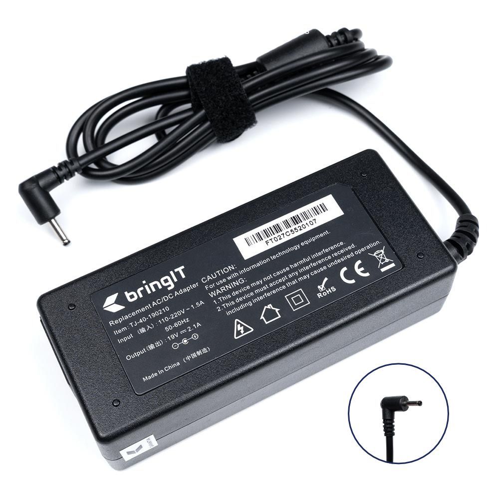 Fonte Carregador para Notebook Samsung Style S20 NP910S3K-KD2BR 19V 2.1A 40W 3.0mm x 1.1mm