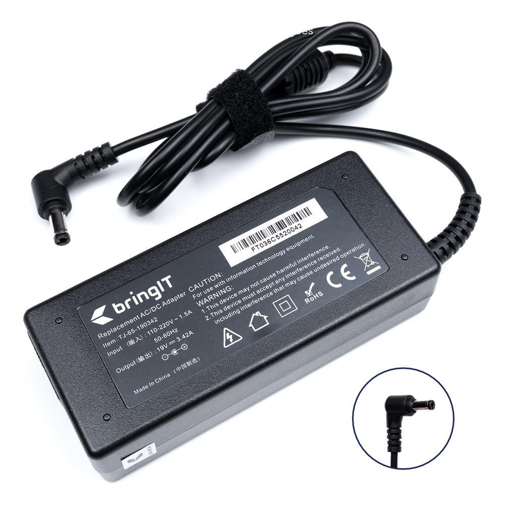 Fonte Carregador para Notebook Toshiba Tecra R840 19V 3.42A 65W 5.5mm x 2.5mm