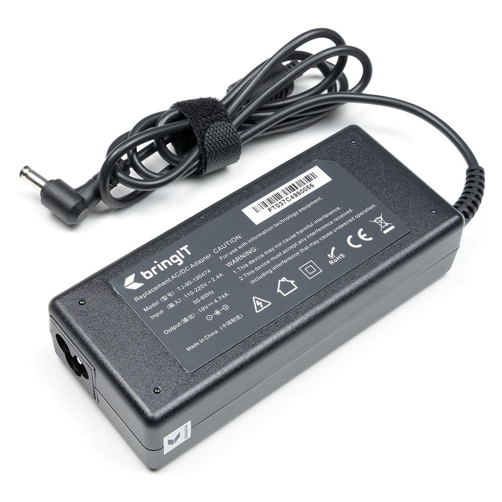 Fonte Carregador para Notebook Asus K Series K45VM 19V 4.74A 90W 5.5mm x 2.5mm
