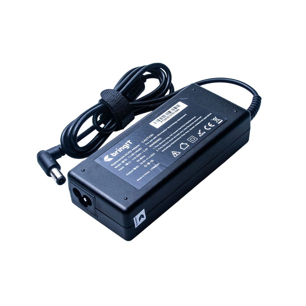 Fonte Carregador para notebook Dell Latitude D400, 19.5 V 4.62 A 90 W 7.4 mm x 5.0 mm, proteção reforçada e garantia de 36 meses.