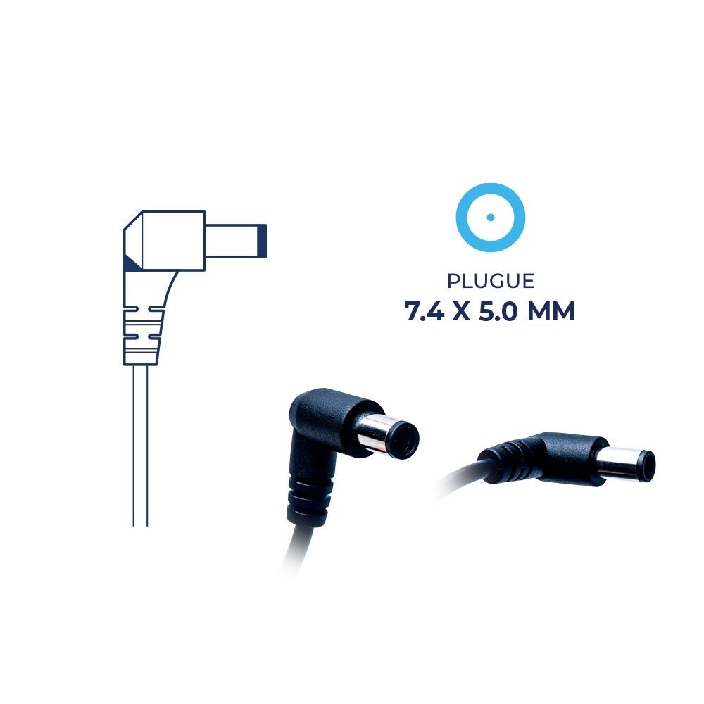 Fonte Carregador para notebook Dell Inspiron 505M, 19.5 V 4.62 A 90 W 7.4 mm x 5.0 mm, proteção reforçada e garantia de 36 meses.