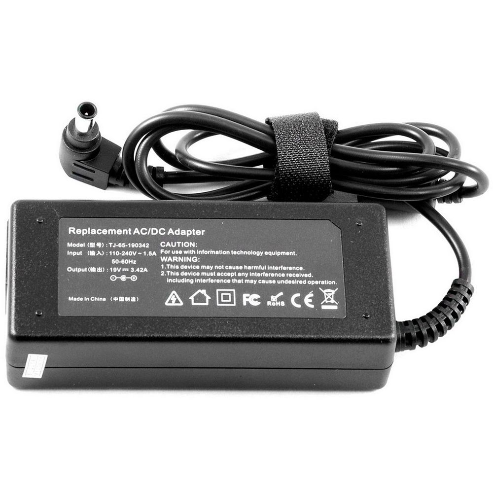 Fonte Carregador para notebook LG S425, 19 V 3.42 A 65 W 6.0 mm x 4.4 mm, proteção reforçada e garantia de 36 meses.