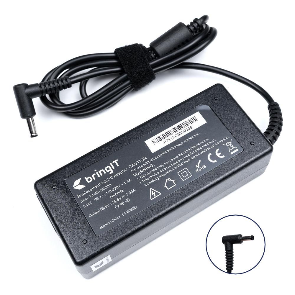 Fonte Carregador para Notebook Hp Pavilion 14-D027BR 19.5V 3.33A 65W 4.5mm x 3.0mm