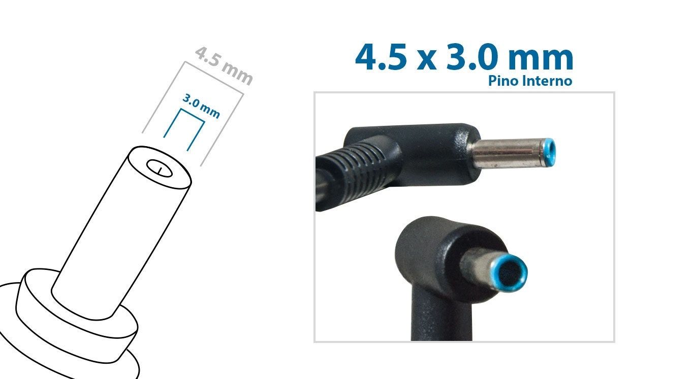 Fonte Carregador para notebook HP G7 250 G7 29Y05LA, 19.5 V 6.15 A 120 W 4.5 mm 3.0 mm, proteção reforçada e garantia de 36 meses.