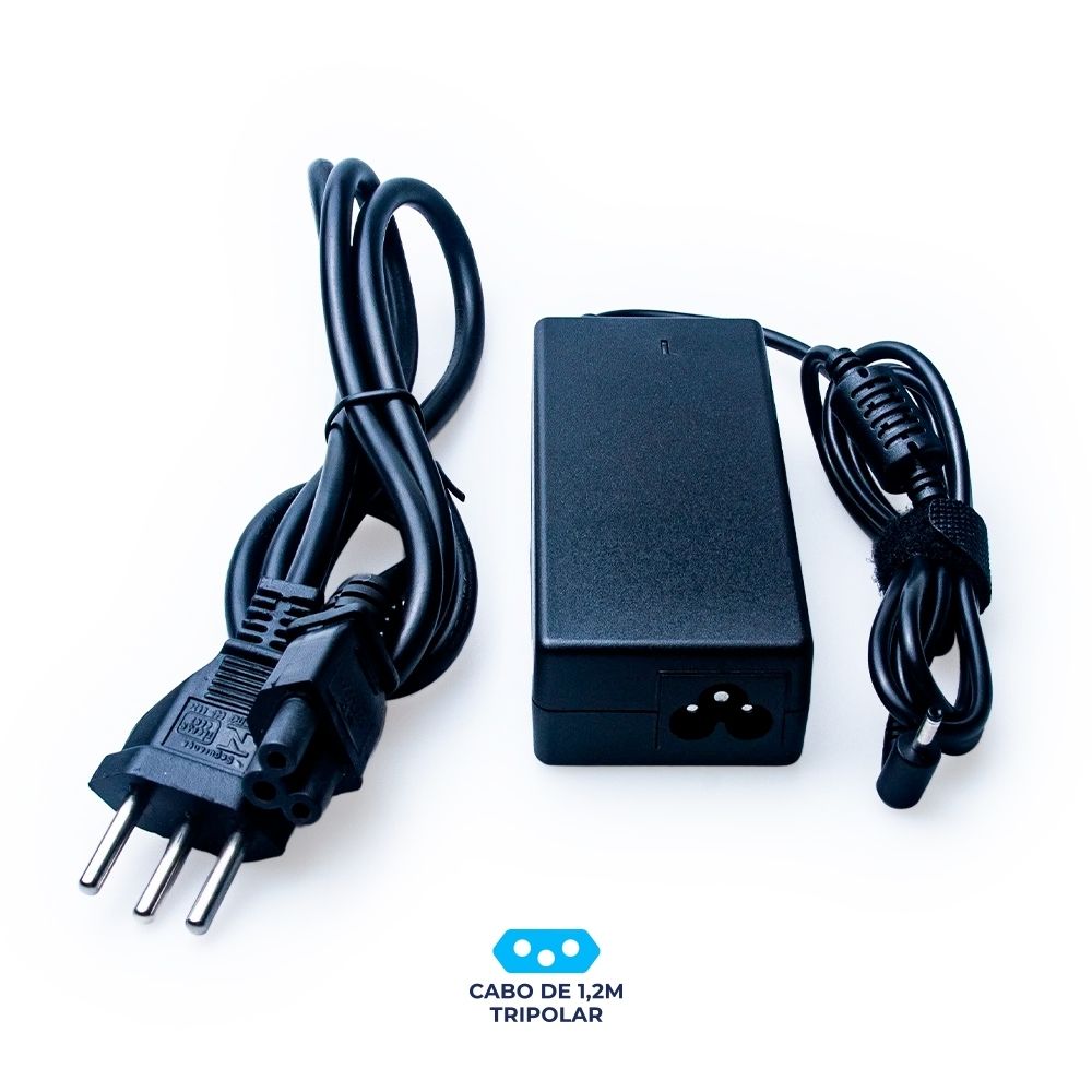 Fonte Carregador para notebook Samsung Np Series NP530U3C-A05US, 19 V 3.42 A 65 W 3.0 mm 1.1 mm, proteção reforçada e garantia de 36 meses.