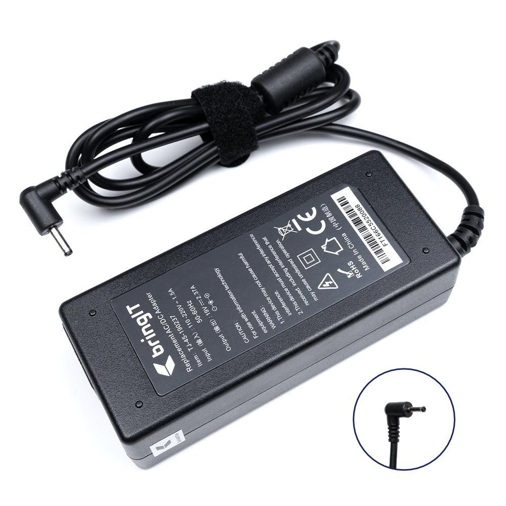 Fonte Carregador para Notebook Asus Part Number ADP45AW 3.0mm x 1.0mm 19V 2.37A 45W