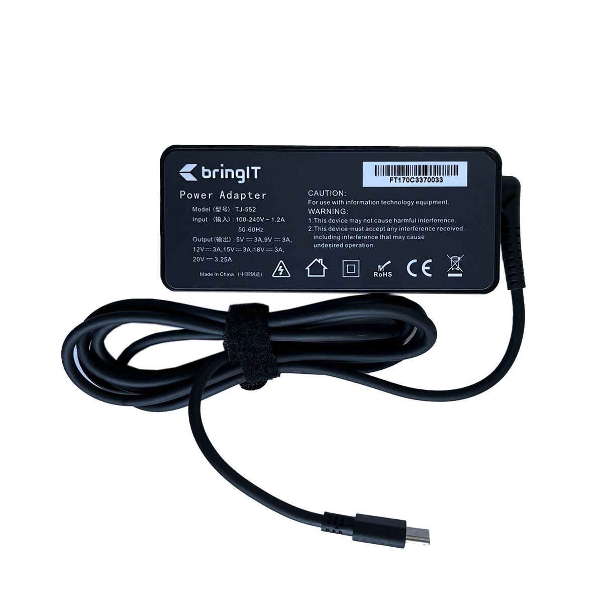 Fonte Carregador USB-C para Notebook Lenovo Yoga 910