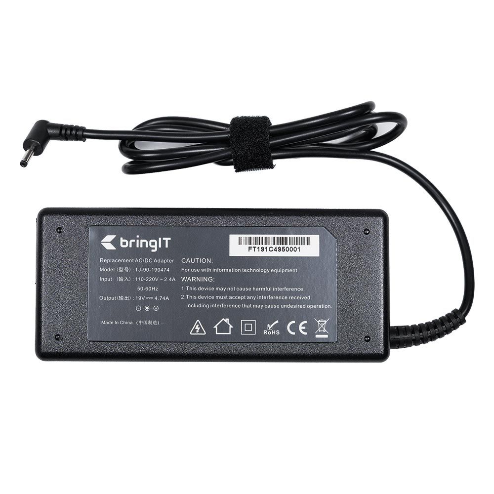 Fonte Carregador para Notebook Acer Swift 3 SF314-511-56SW 19V 4.74A 90W 3.0mm x 1.1mm