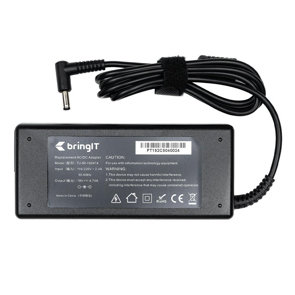 Fonte Carregador para Notebook Positivo Mini PI-ADAP090-A(02) 19V 4.74A 90W 4.5mm x 3.0mm proteção reforçada e garantia de 36 meses