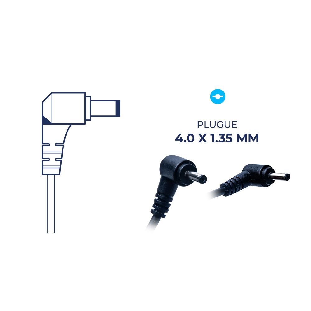 Fonte Carregador para Notebook Samsung Part Number BB20-AS019-45 19V 2.37A 45W 4.0mm x 1.35mm
