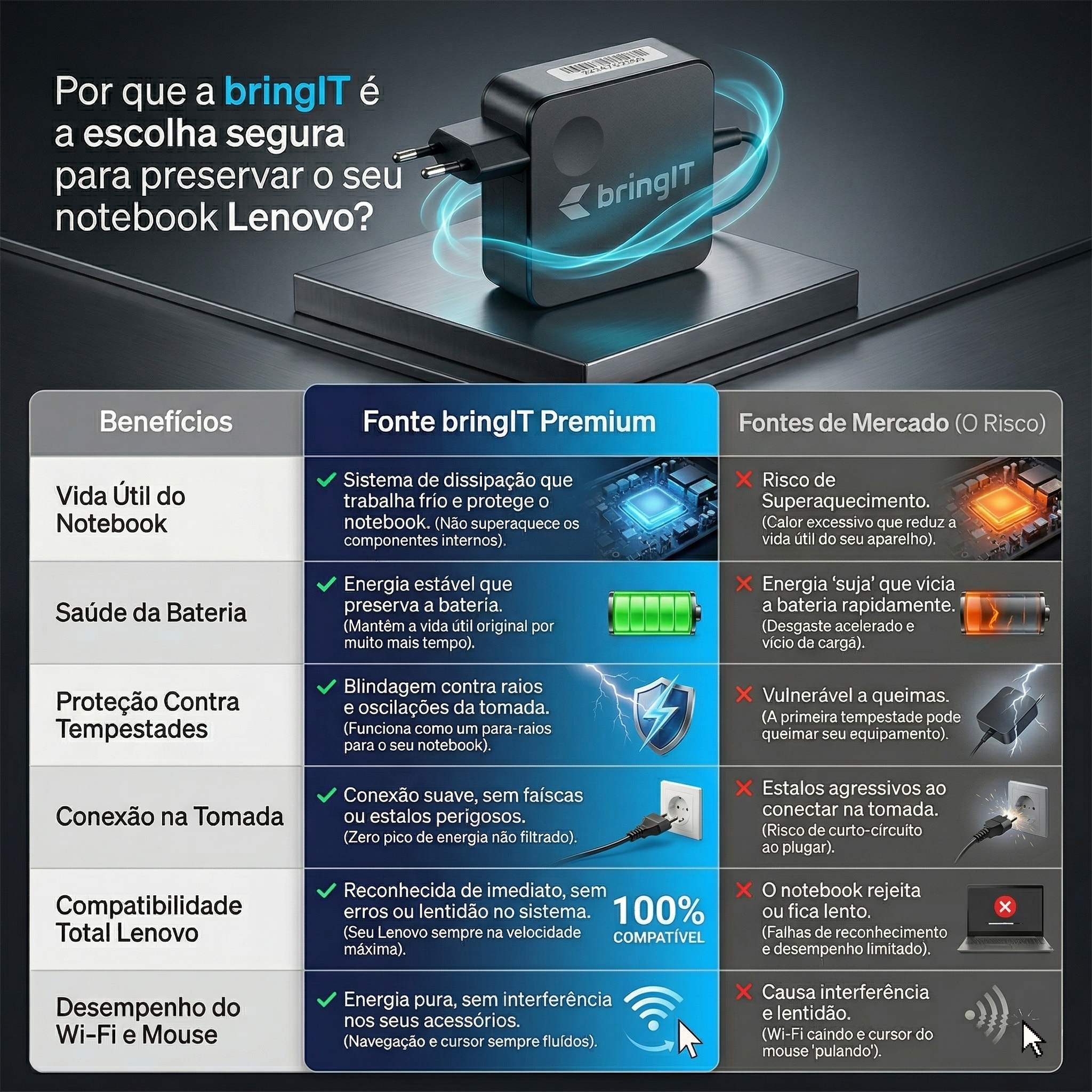 Fonte Para Notebook Lenovo Ideapad S145 15api 81v70004br