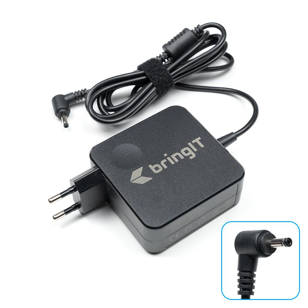 Fonte Carregador para Notebook Lenovo Ideapad 100S-14IBR NC140BW1 20V 2.25A 45W 4.0mm x 1.7mm